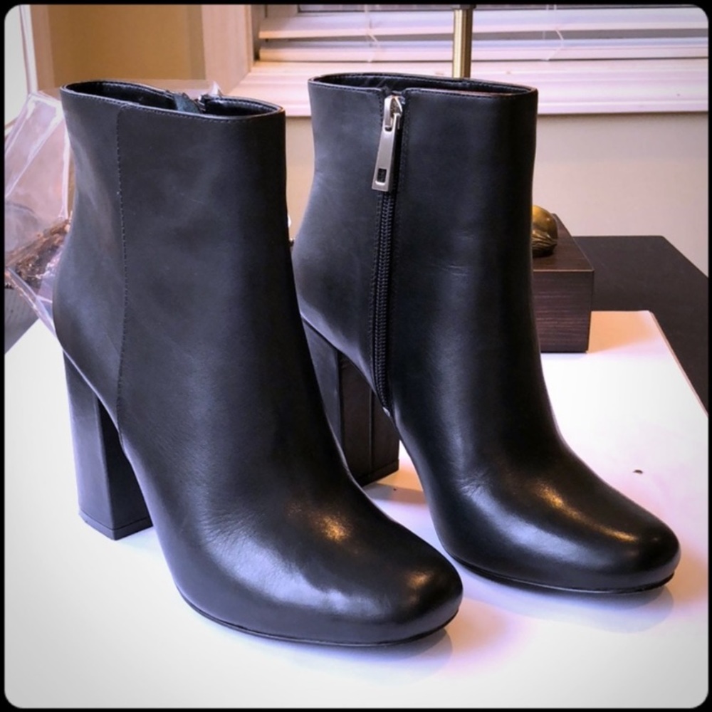 Charles David Block Heel Booties - image 1